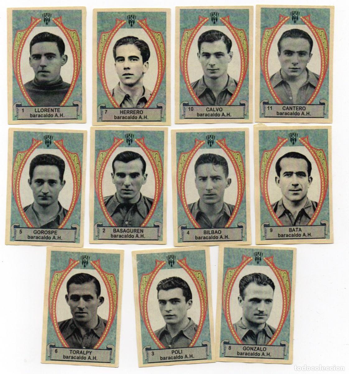 Cromos de f&uacute;tbol: BARACALDO 1942 DE AZAFRAN LA FLOR