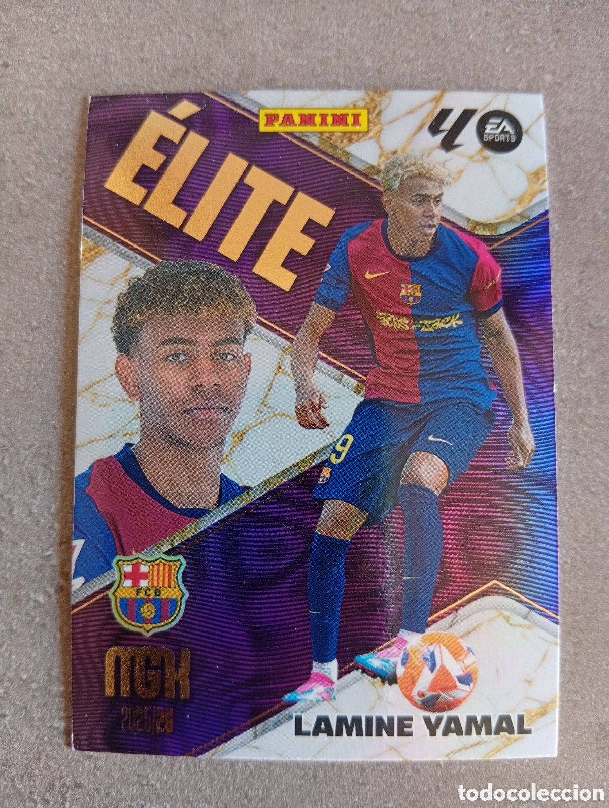 Cromos de f&uacute;tbol: &Eacute;LITE 9 LAMINE YAMAL FC BARCELONA MGK 2025/26 MEGACRACKS 2025 2026