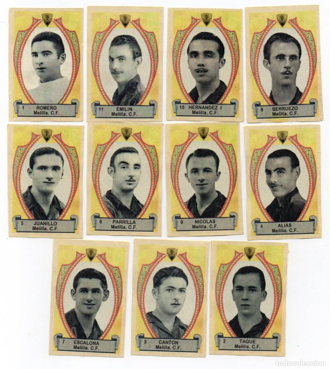 Cromos de f&uacute;tbol: MELILLA 1942, DE AZAFRAN LA FLOR - Foto 1