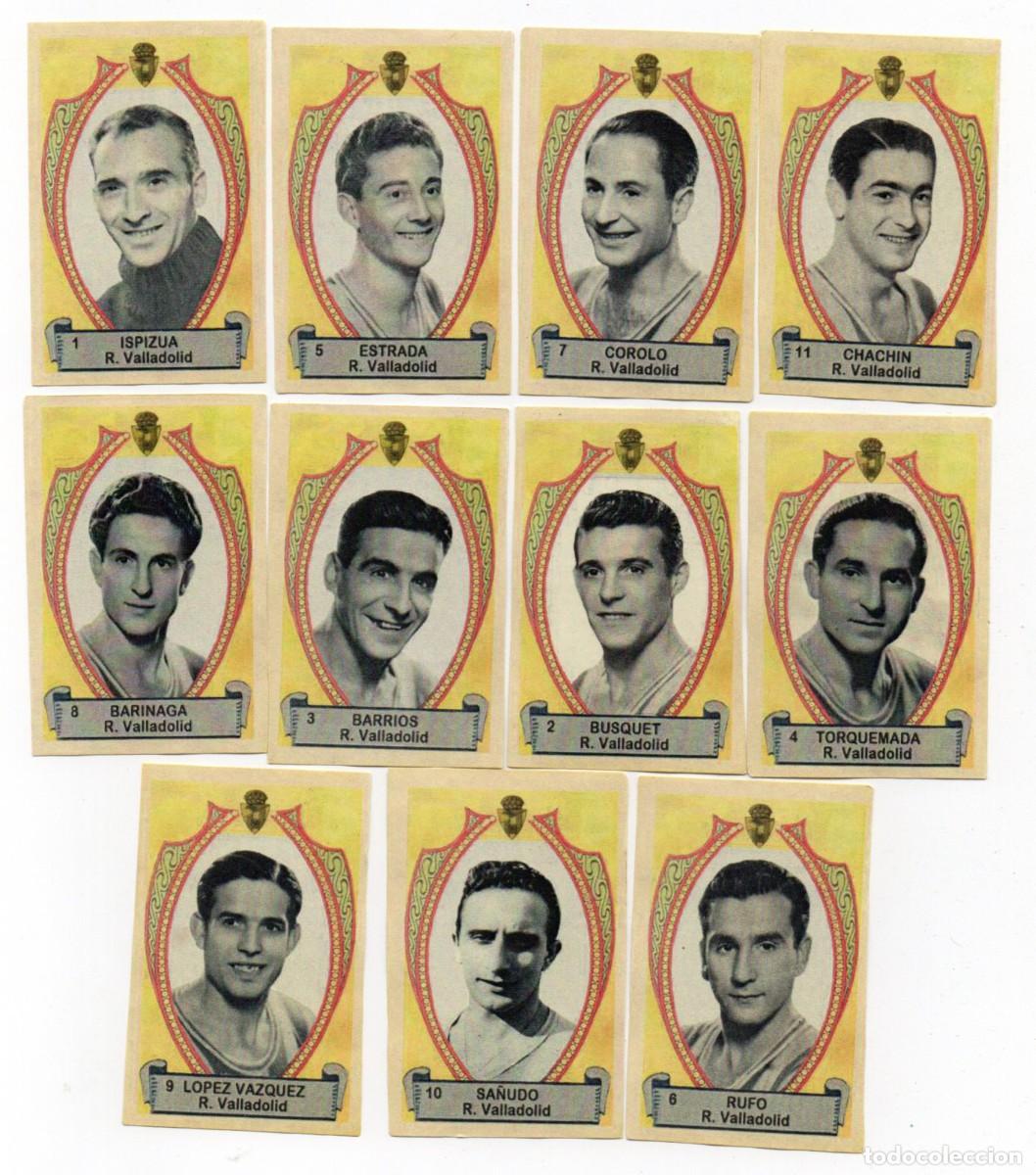 Cromos de f&uacute;tbol: VALLADOLID 1942, DE AZAFRAN LA FLOR