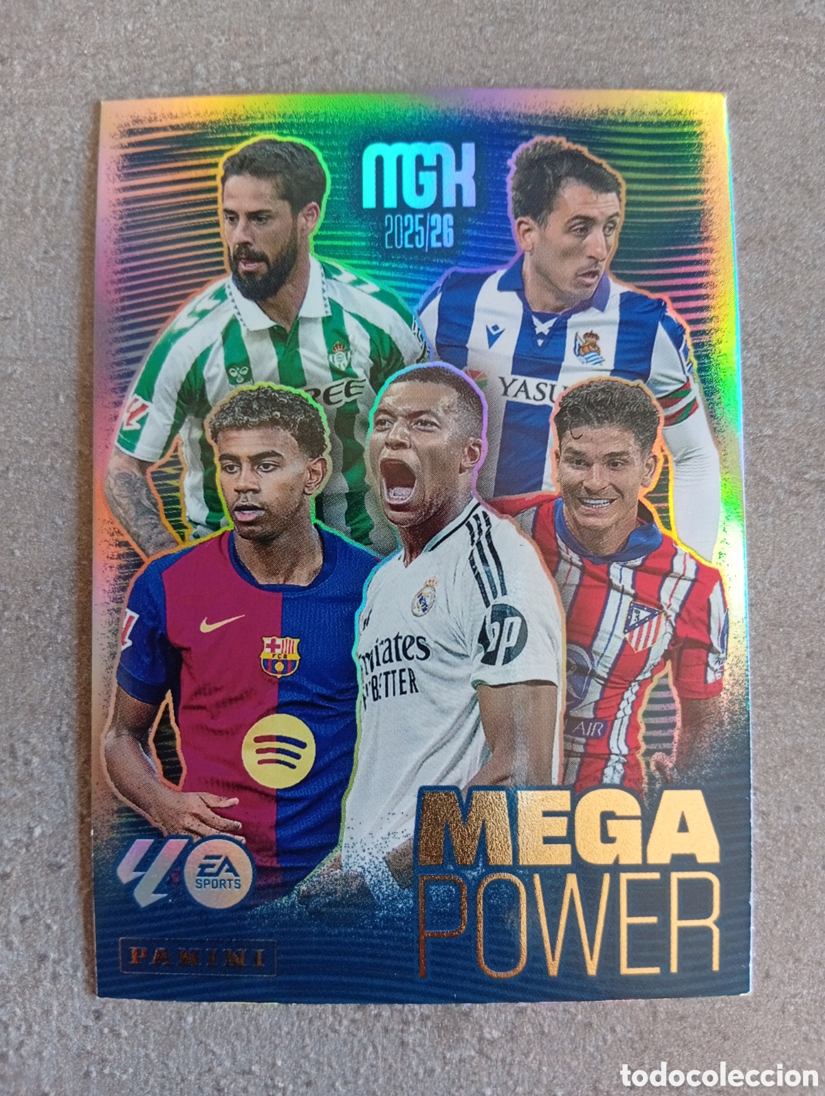 Cromos de f&uacute;tbol: 441 MEGA POWER ISCO LAMINE YAMAL MBAPP&Eacute; &Aacute;LVAREZ OYARZABAL MGK 2025/26 MEGACRACKS 2025 2026