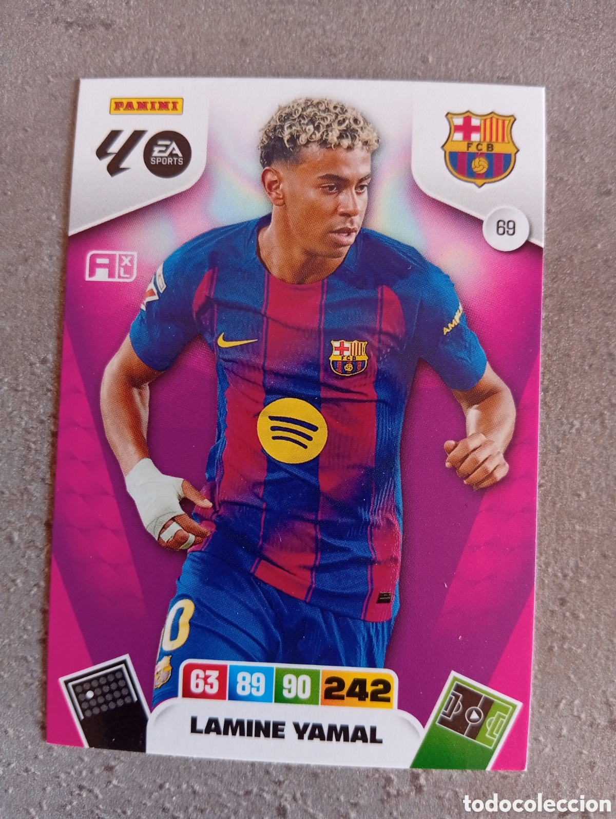 Cromos de f&uacute;tbol: 69 LAMINE YAMAL FC BARCELONA ADRENALYN 2025/26 2025 2026