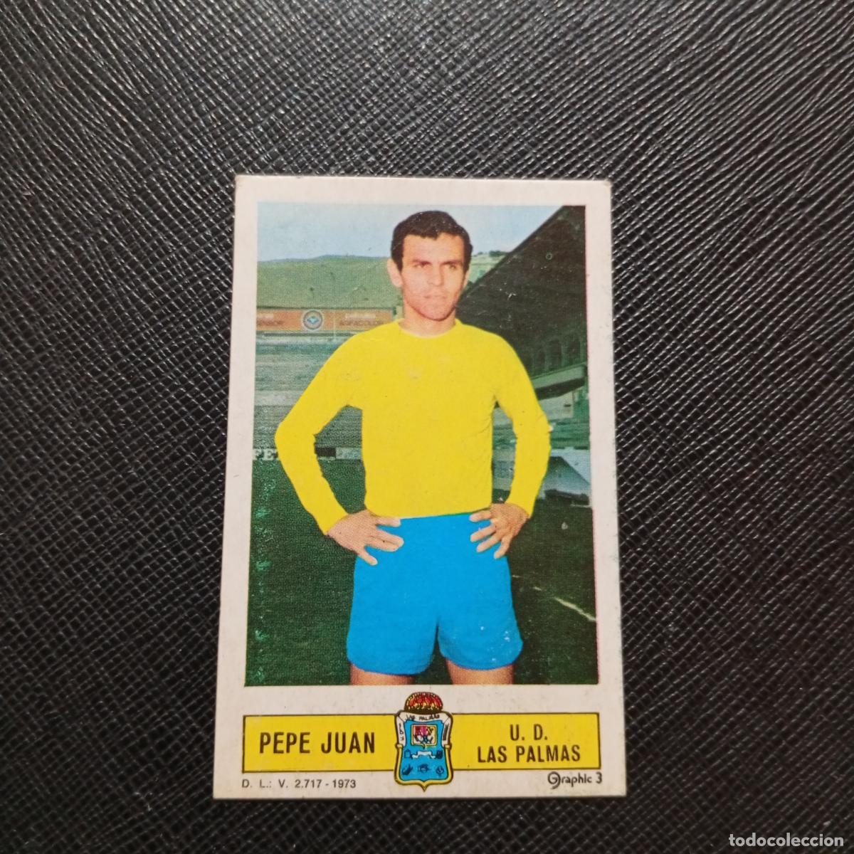 Cromos de f&uacute;tbol: PEPE JUAN LAS PALMAS ESTE 1973 1974 CROMO FUTBOL LIGA 73 74 - DESPEGADO - A205 PG10
