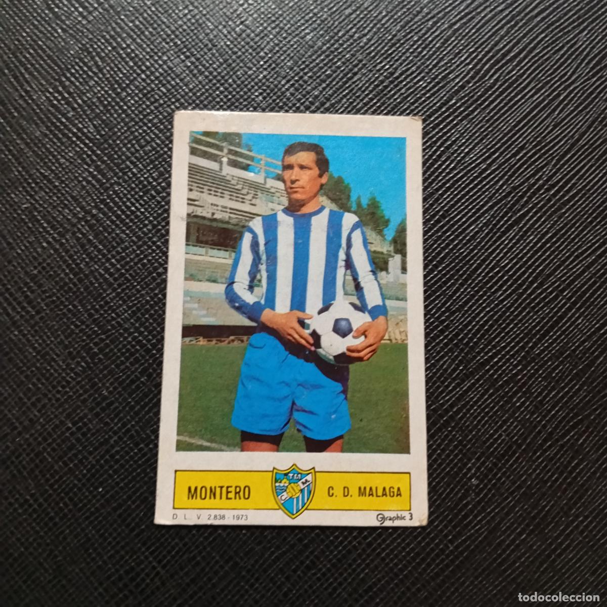 Cromos de f&uacute;tbol: MONTERO MALAGA ESTE 1973 1974 CROMO FUTBOL LIGA 73 74 - DESPEGADO - A205 PG10