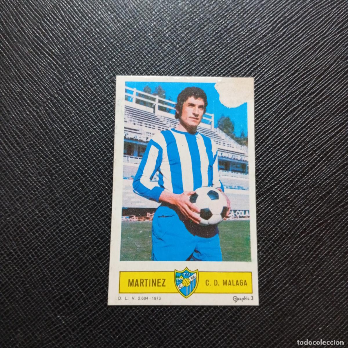 Cromos de f&uacute;tbol: MARTINEZ MALAGA ESTE 1973 1974 CROMO FUTBOL LIGA 73 74 - DESPEGADO - A205 PG10