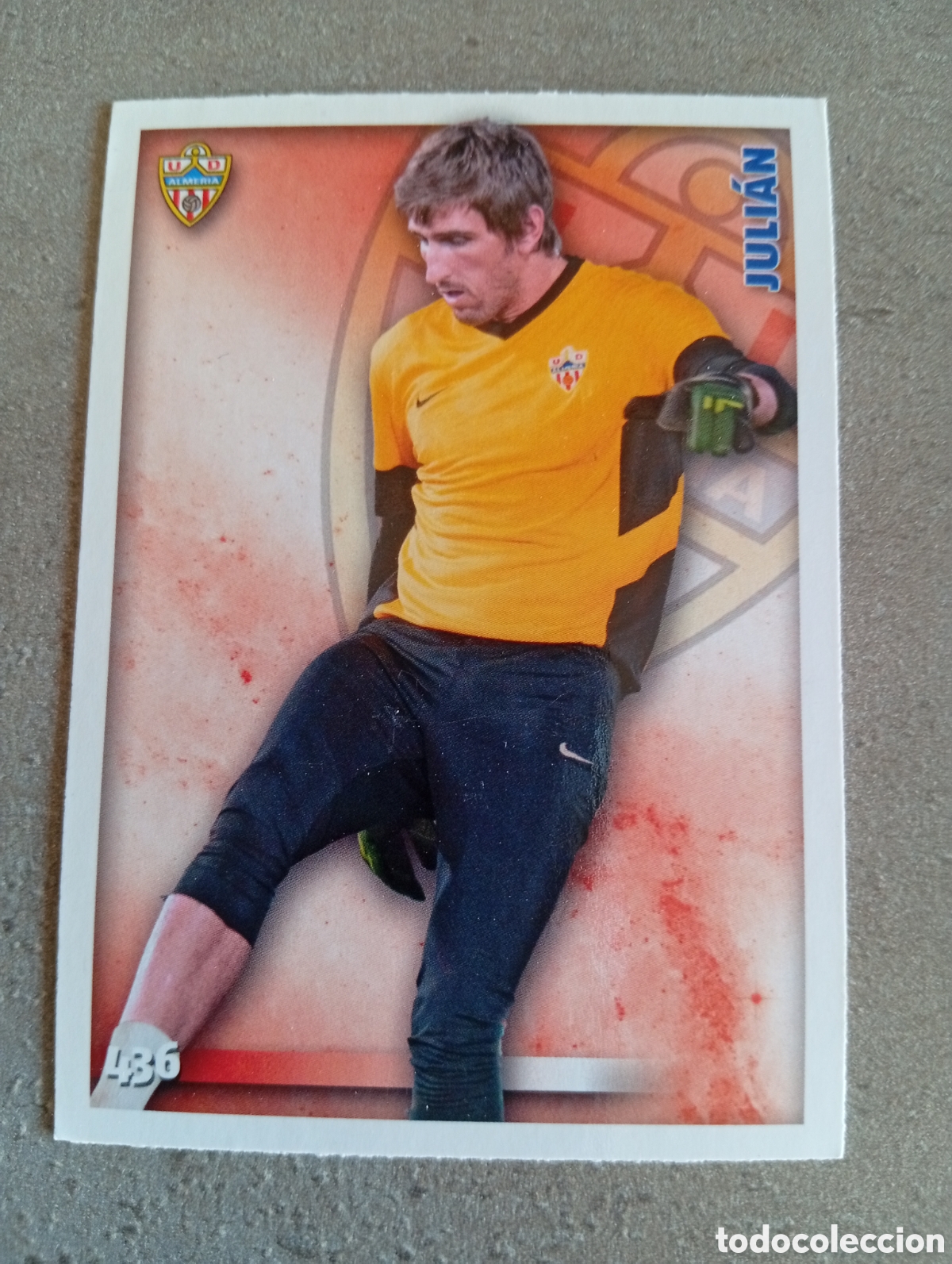 Cromos de f&uacute;tbol: 436 JULI&Aacute;N UD ALMER&Iacute;A MUNDICROMO 2014 2015