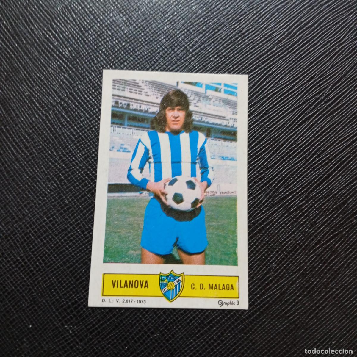 Cromos de f&uacute;tbol: VILANOVA MALAGA ESTE 1973 1974 CROMO FUTBOL LIGA 73 74 - DESPEGADO - A205 PG10