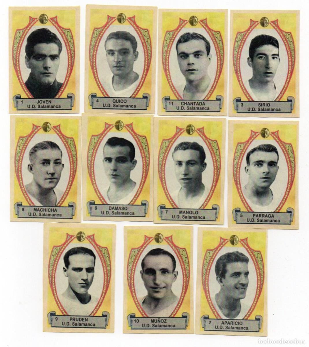 Cromos de f&uacute;tbol: SALAMANCA 1942, DE AZAFRAN LA FLOR