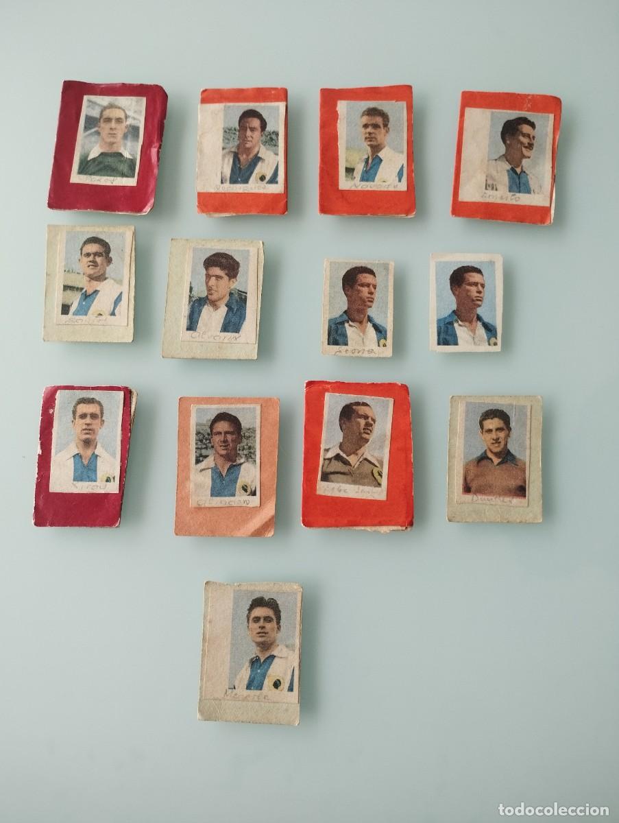 Cromos de f&uacute;tbol: Lote 13 cromos antiguos del H&eacute;rcules temporadas 1953-1954-1955