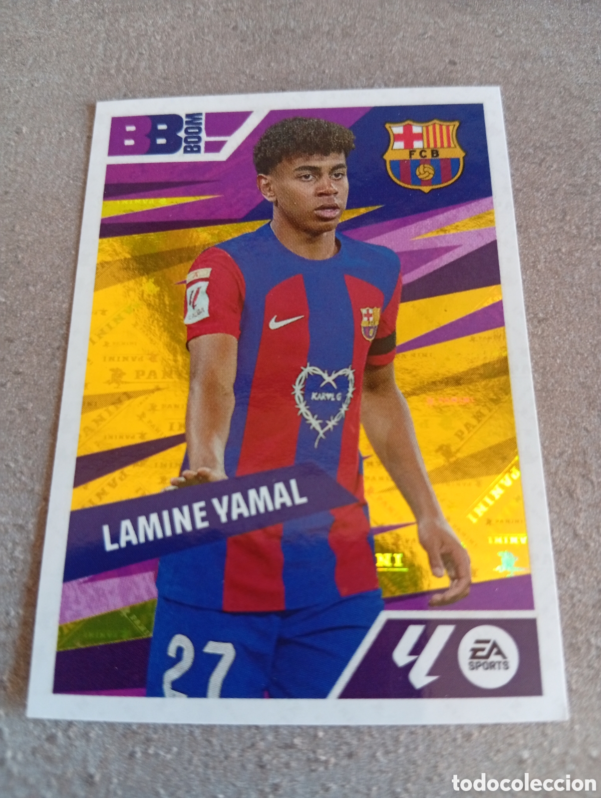 Cromos de f&uacute;tbol: BB BOOM 13 LAMINE YAMAL FC BARCELONA LIGA ESTE 2024 2025 NUNCA PEGADO