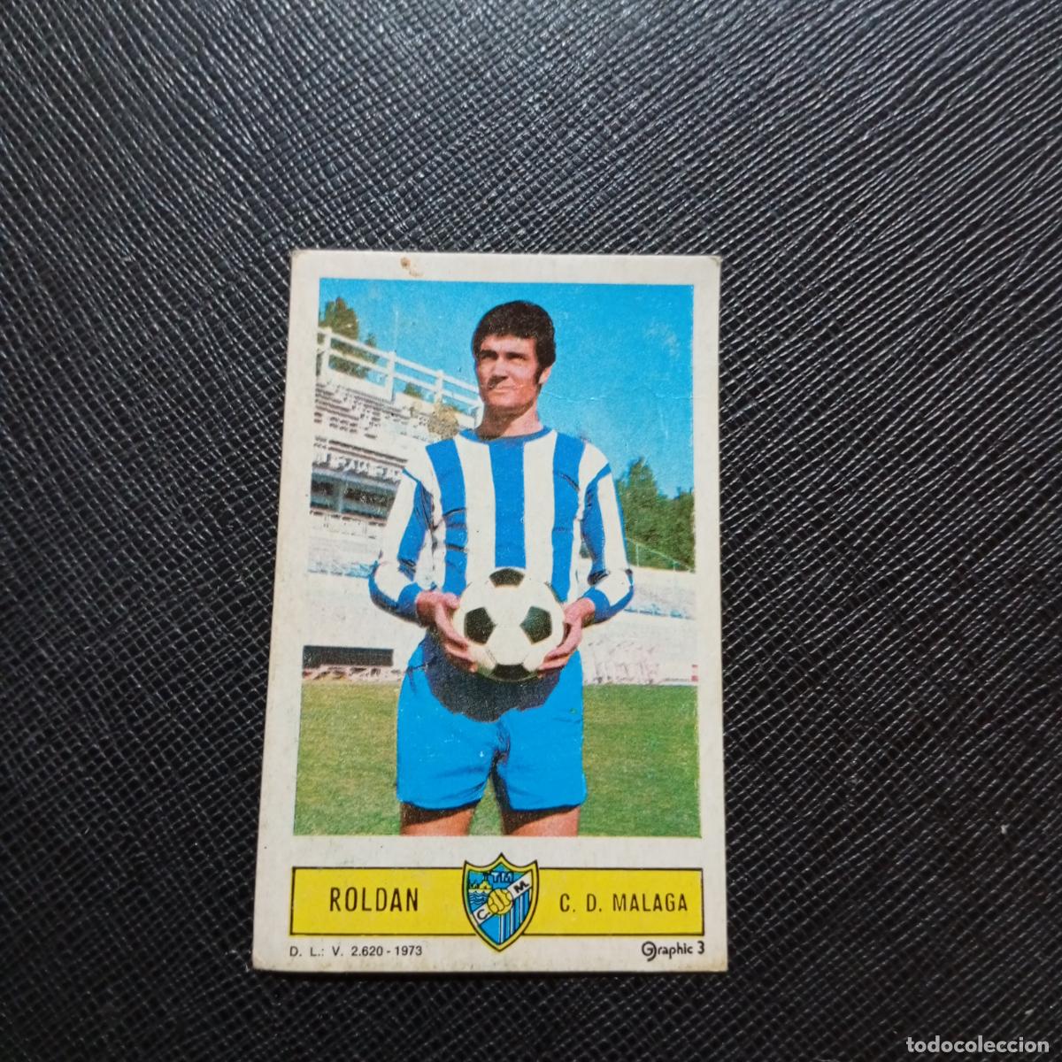 Cromos de f&uacute;tbol: ROLDAN MALAGA ESTE 1973 1974 CROMO FUTBOL LIGA 73 74 - DESPEGADO - A205 PG13