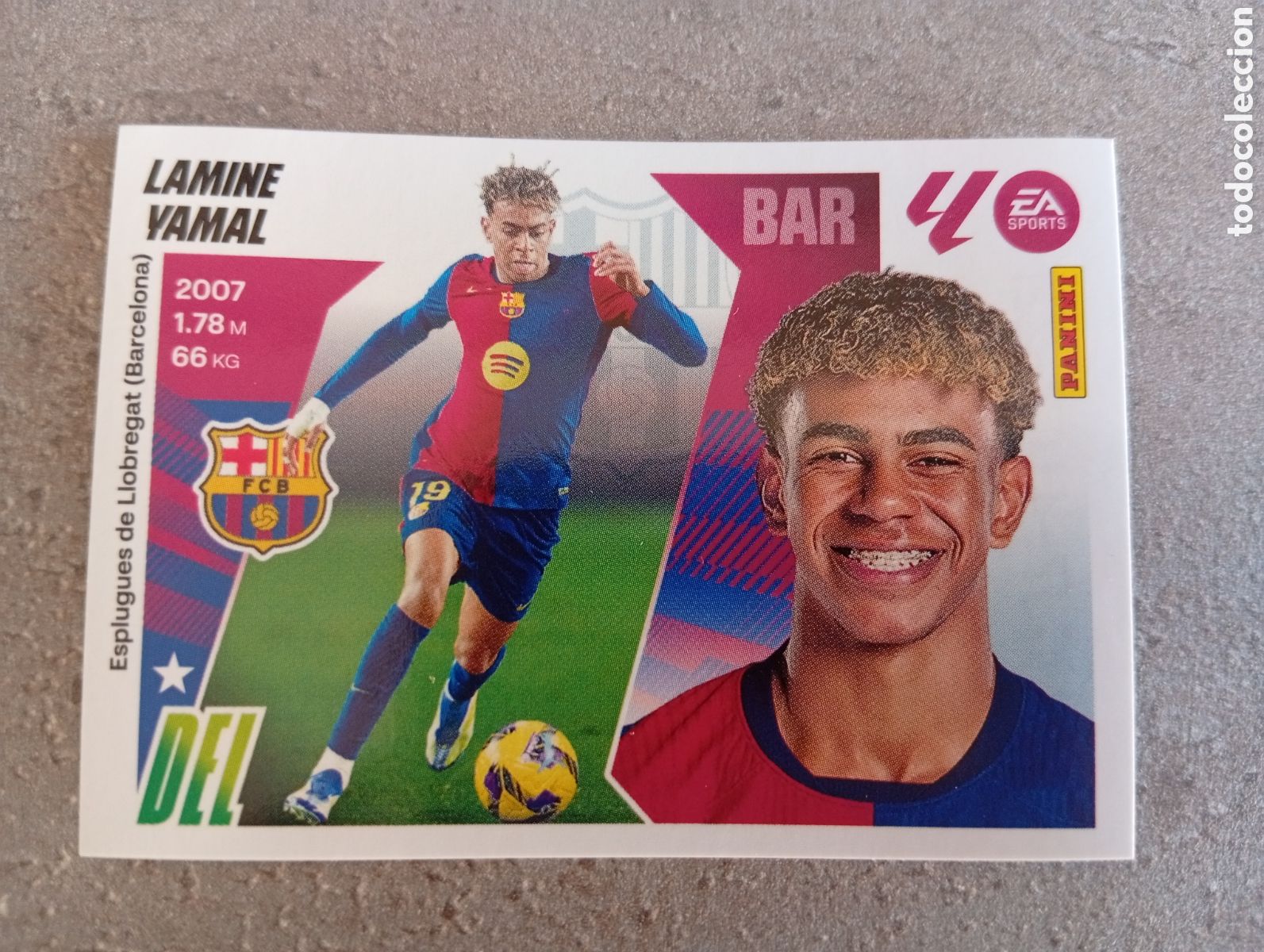 Cromos de f&uacute;tbol: 19 LAMINE YAMAL FC BARCELONA LIGA ESTE 2025 2026 NUNCA PEGADO