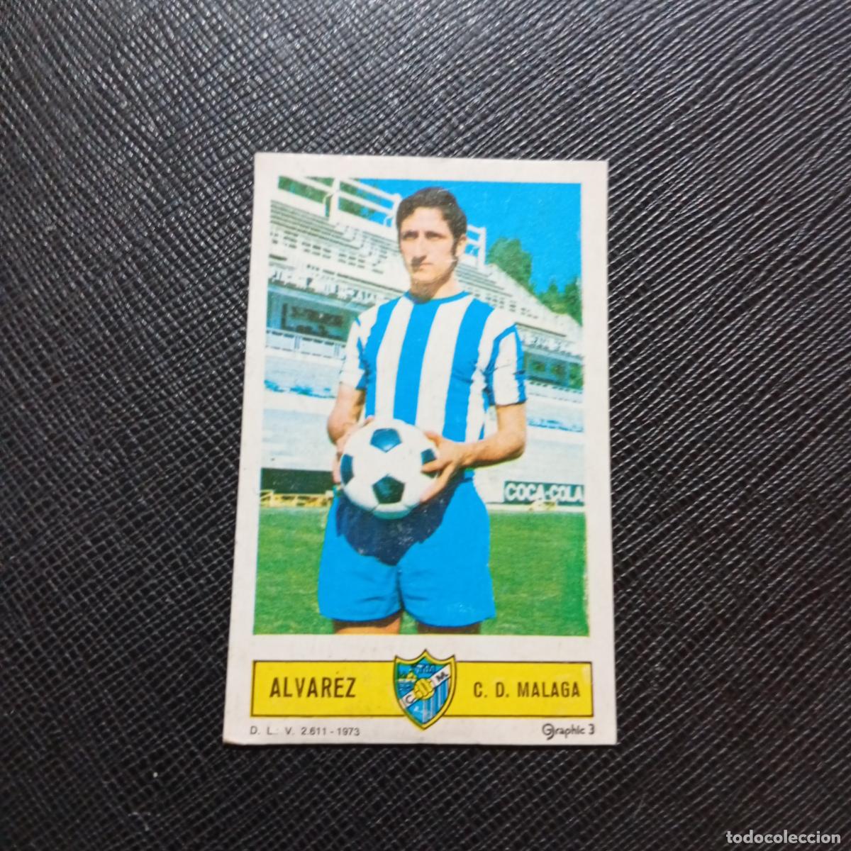 Cromos de f&uacute;tbol: ALVAREZ MALAGA ESTE 1973 1974 CROMO FUTBOL LIGA 73 74 - DESPEGADO - A205 PG14