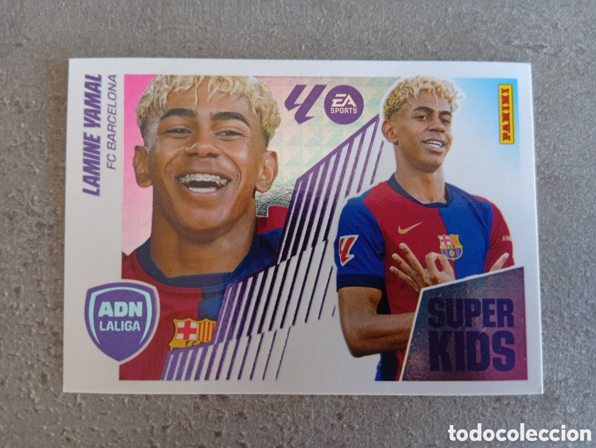 Cromos de f&uacute;tbol: SUPER KIDS 14 LAMINE YAMAL FC BARCELONA LIGA ESTE 2025 2026 NUNCA PEGADO