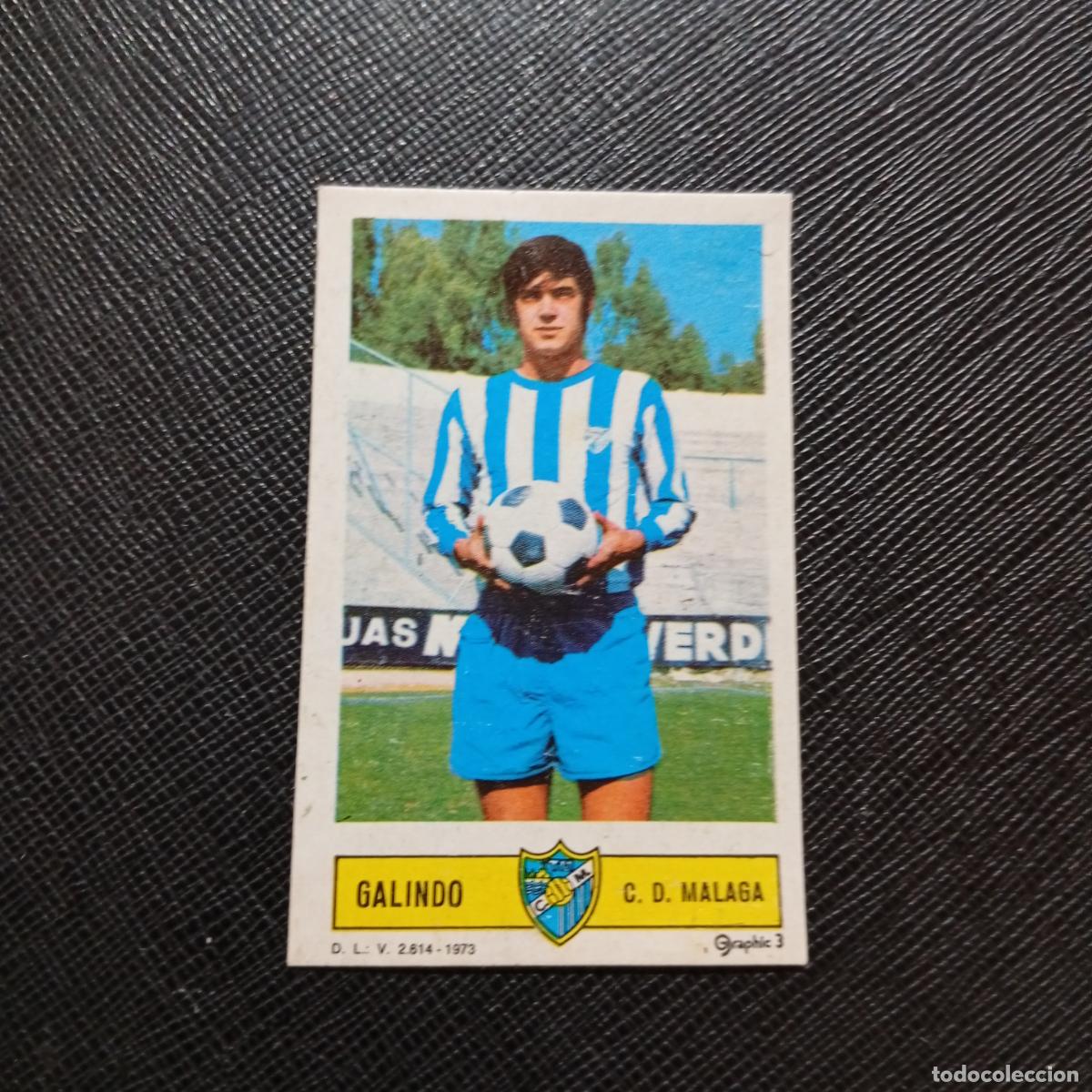 Cromos de f&uacute;tbol: GALINDO MALAGA ESTE 1973 1974 CROMO FUTBOL LIGA 73 74 - DESPEGADO - A205 PG14