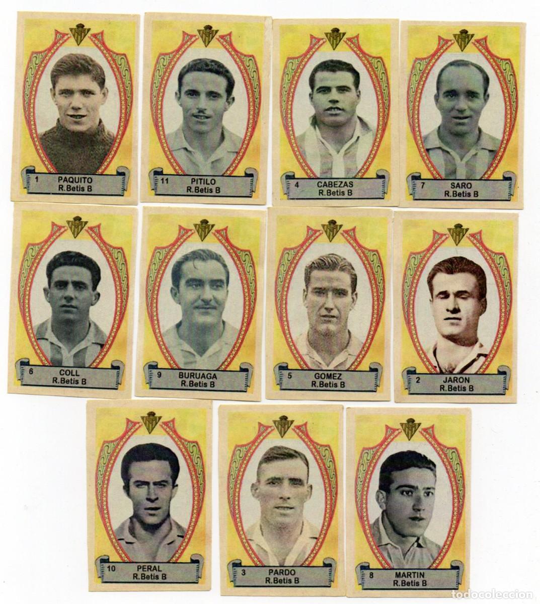 Cromos de f&uacute;tbol: REAL BETIS 1942 DE AZAFRAN LA FLOR