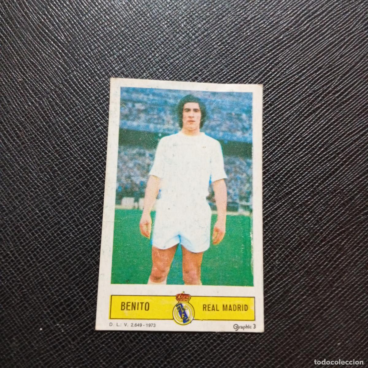 Cromos de f&uacute;tbol: BENITO REAL MADRID ESTE 1973 1974 CROMO FUTBOL LIGA 73 74 - DESPEGADO - A205 PG15