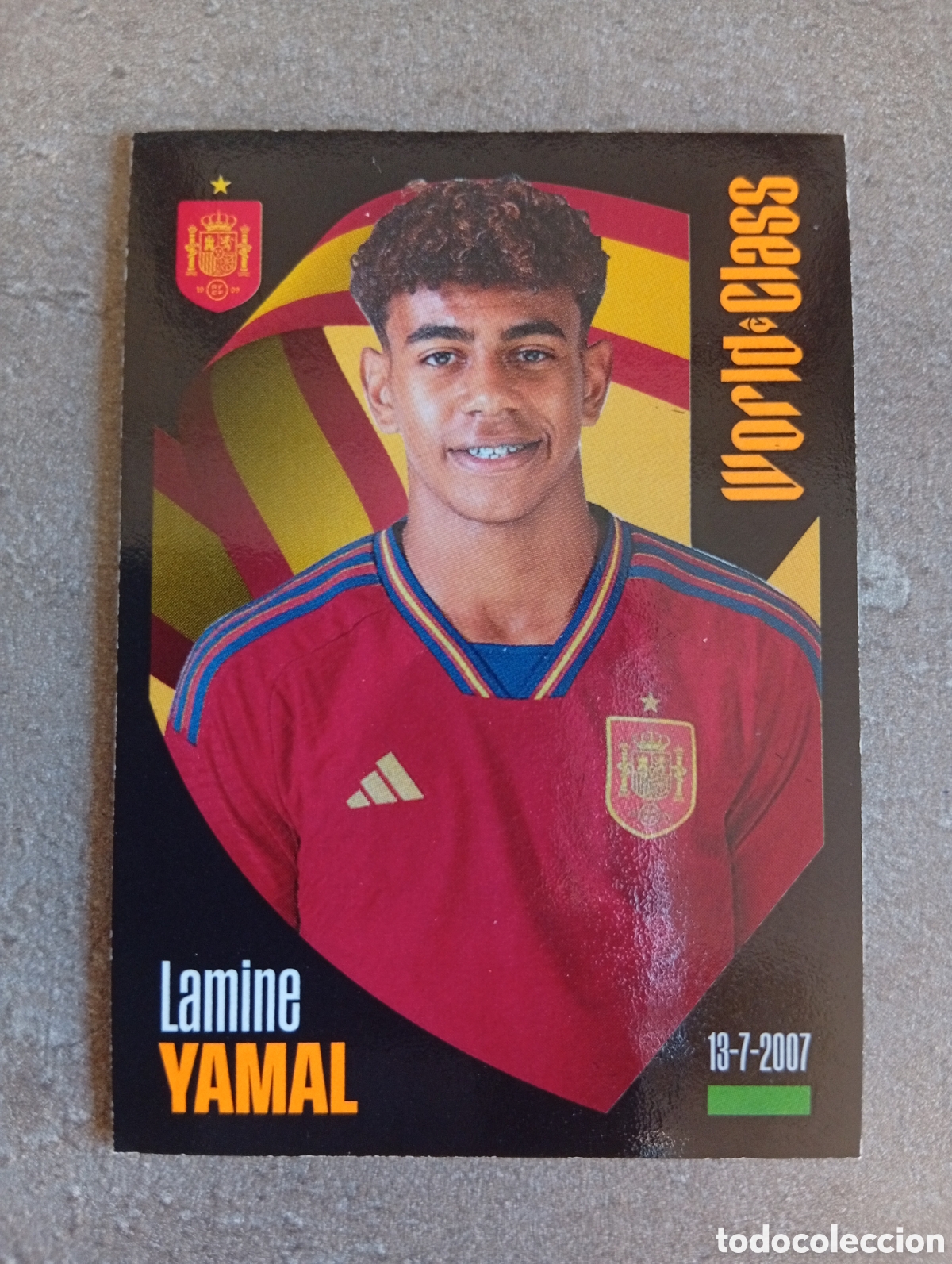 Cromos de f&uacute;tbol: 324 LAMINE YAMAL ESPA&Ntilde;A WORLD CLASS PANINI 2024 NUNCA PEGADO