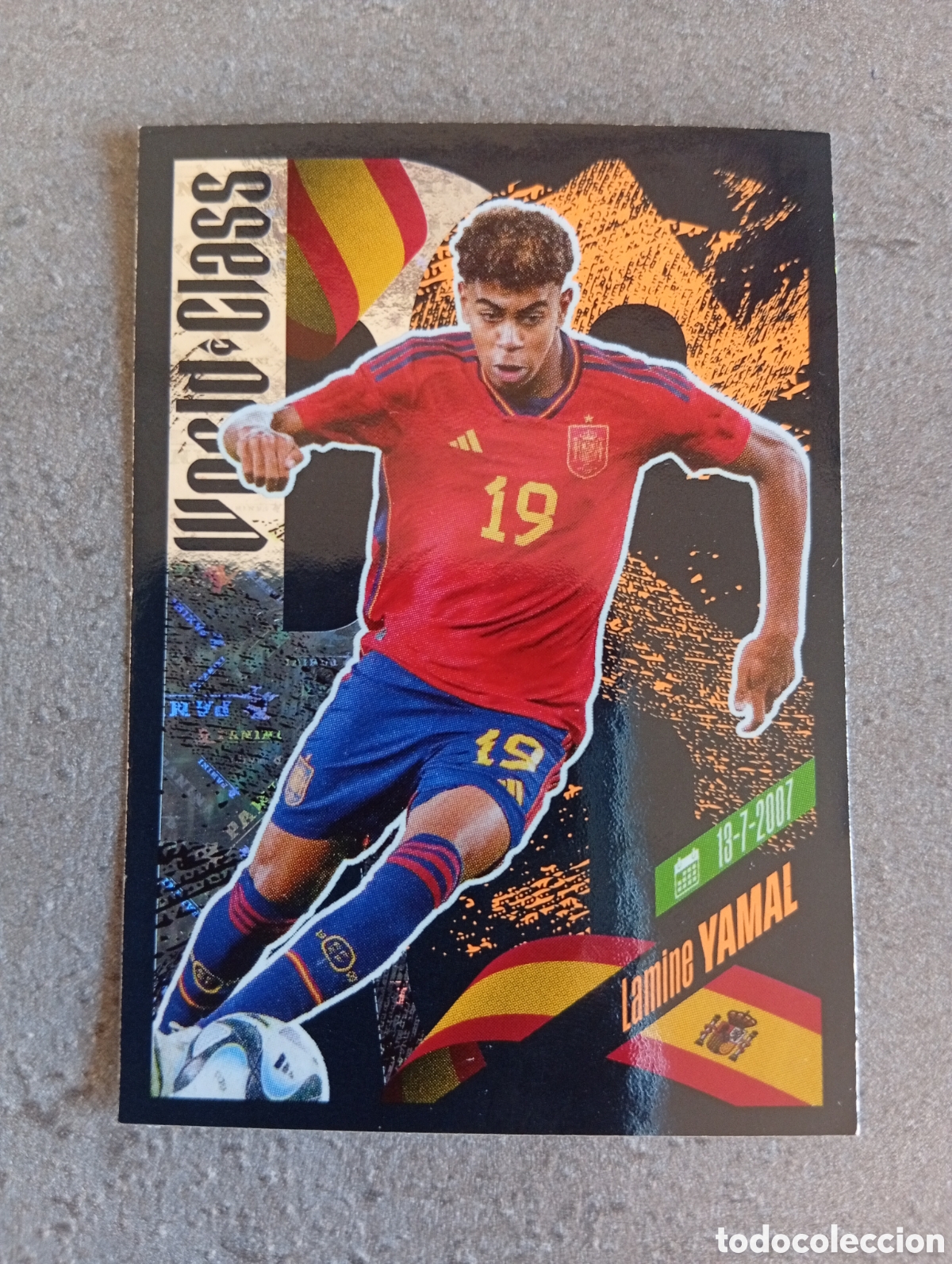 Cromos de f&uacute;tbol: 383 LAMINE YAMAL ESPA&Ntilde;A WORLD CLASS PANINI 2024 NUNCA PEGADO