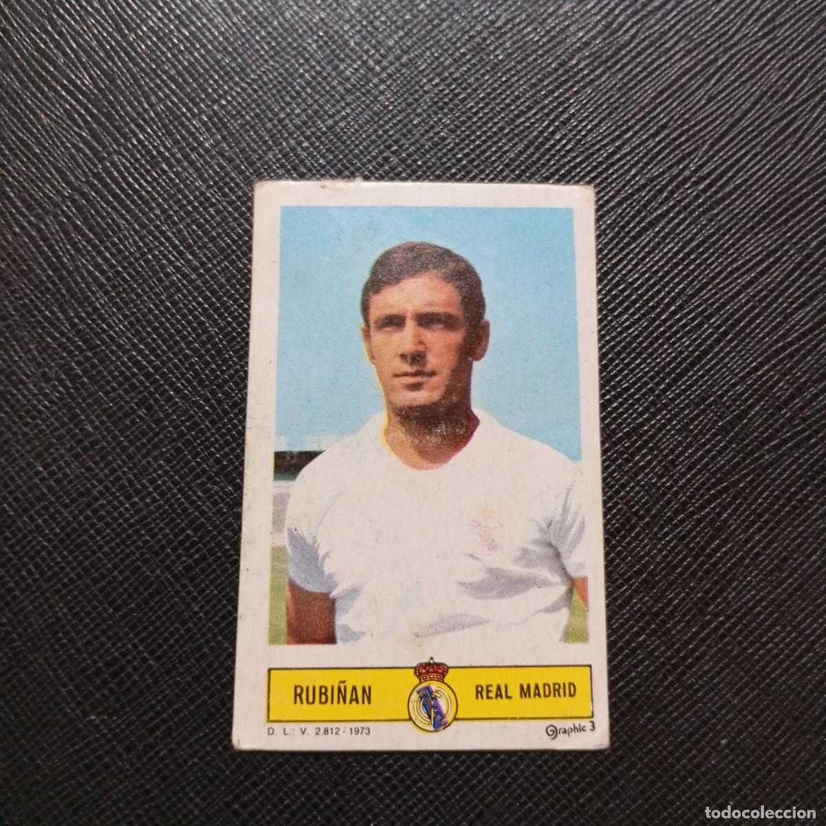 Cromos de f&uacute;tbol: RUBI&Ntilde;AN REAL MADRID ESTE 1973 1974 CROMO FUTBOL LIGA 73 74 - DESPEGADO - A205 PG20