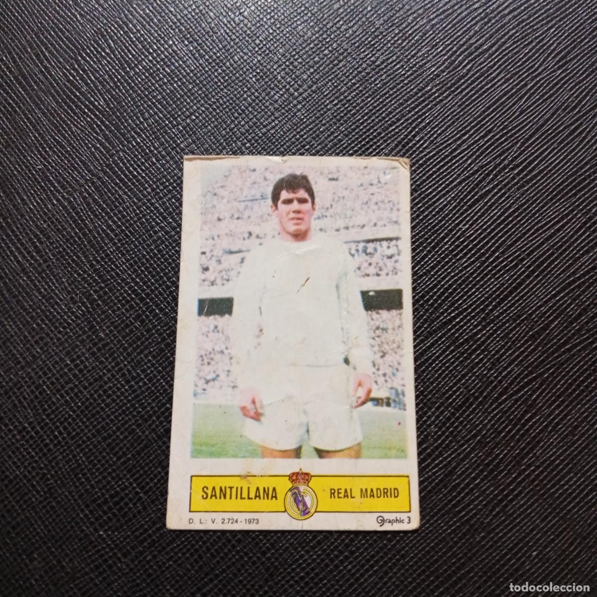 Cromos de f&uacute;tbol: SANTILLANA REAL MADRID ESTE 1973 1974 CROMO FUTBOL LIGA 73 74 - DESPEGADO - A205 PG23