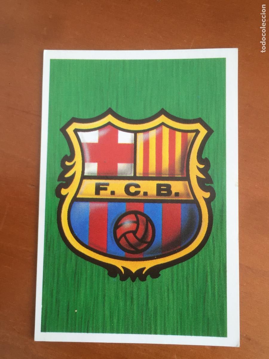 Cromos de f&uacute;tbol: escudo barcelona liga 88 89 1988 1989 ediciones este nunca pegado nuevo de sobre