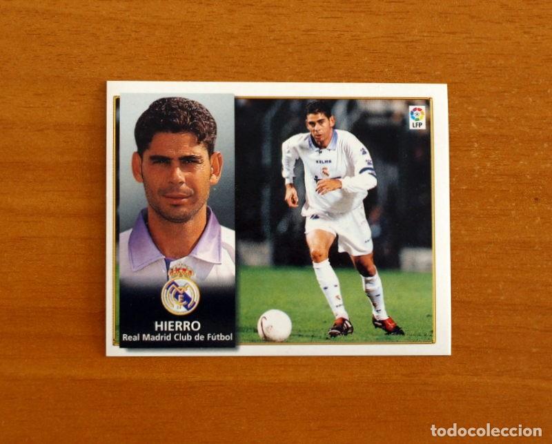 Cromos de f&uacute;tbol: Real Madrid - Hierro - Ediciones Este Liga 1998-1999, 98-99 - Nunca pegado