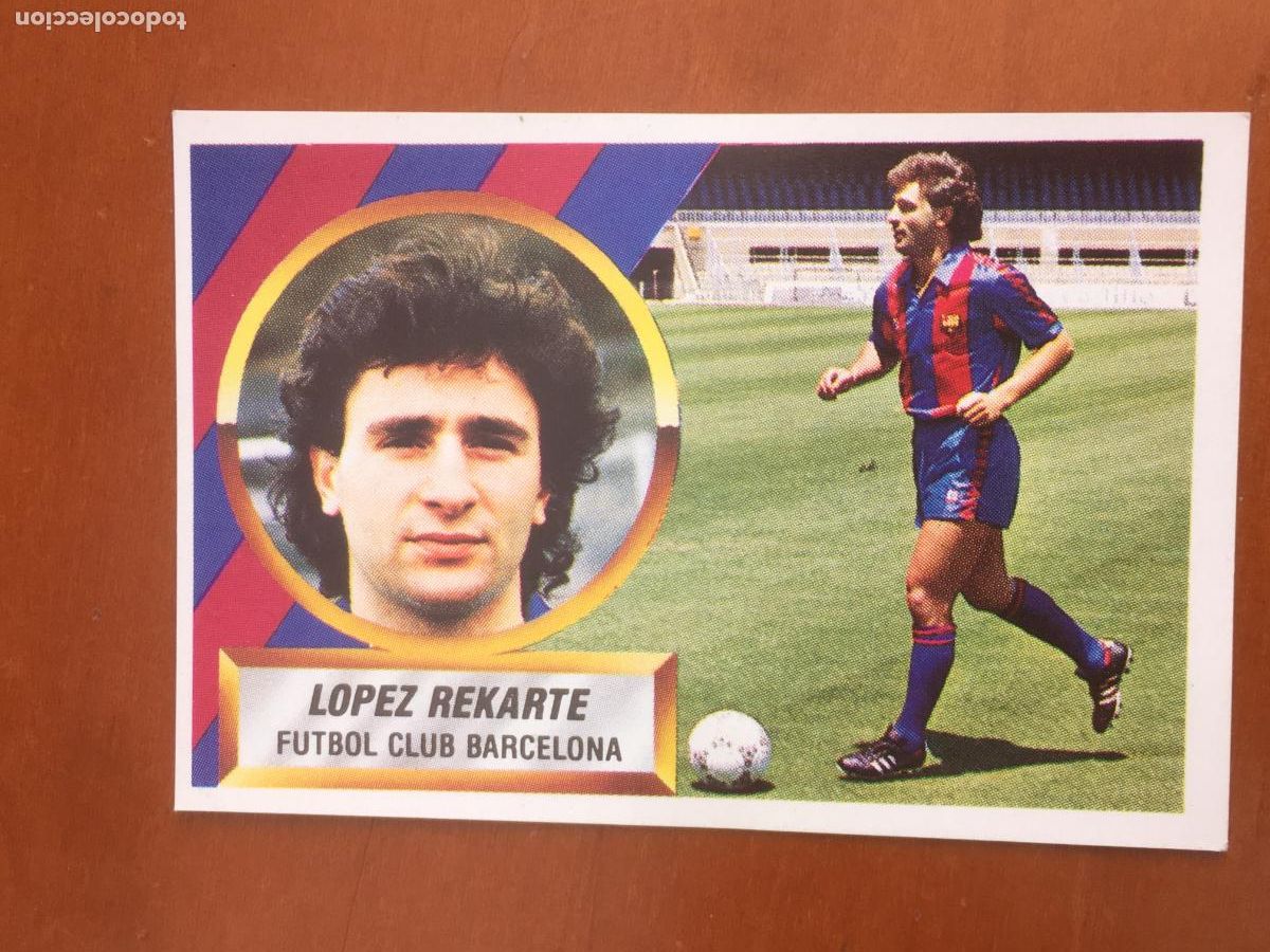 Cromos de f&uacute;tbol: lopez rekarte barcelona liga 88 89 1988 1989 ediciones este nunca pegado nuevo de sobre