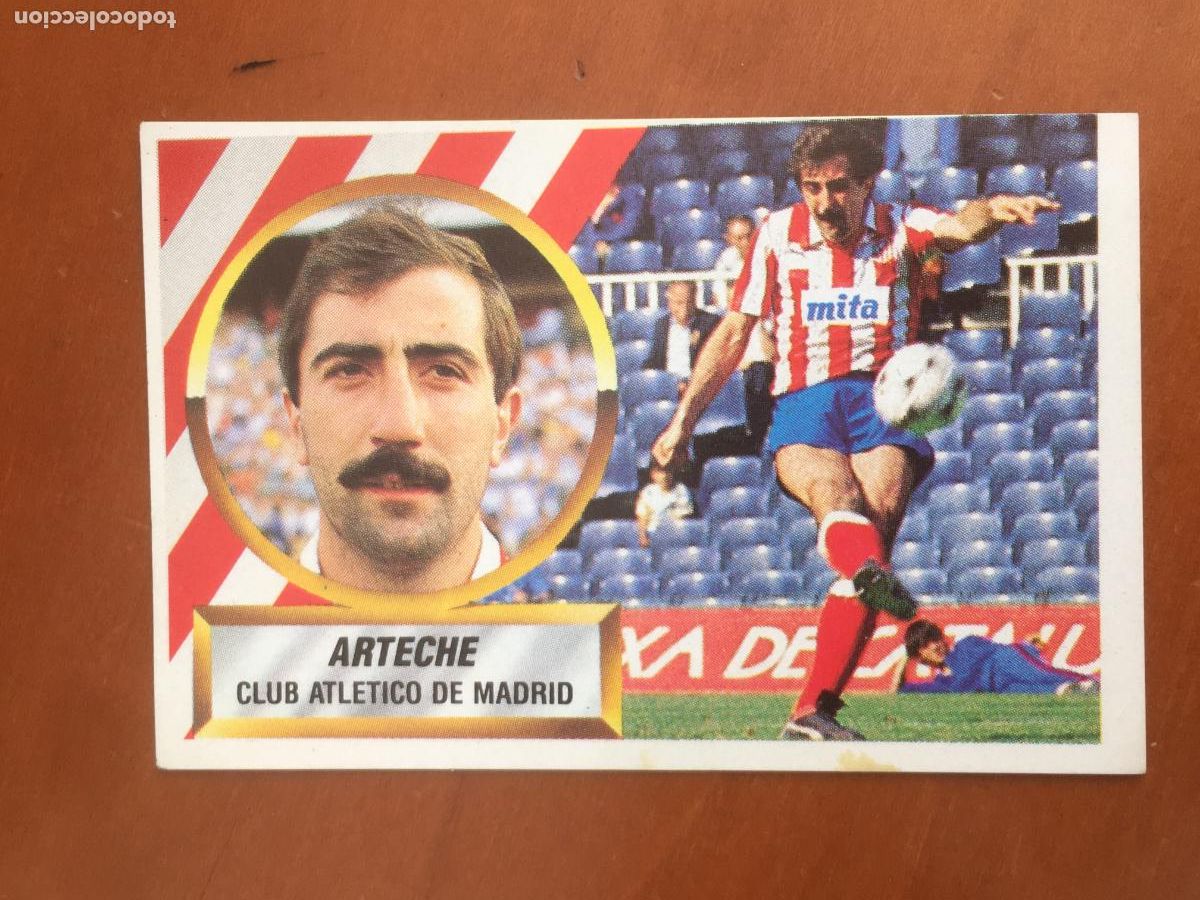 Cromos de f&uacute;tbol: arteche coloca atletico madrid liga 88 89 1988 1989 ediciones este nunca pegado nuevo de sobre