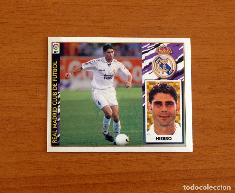 Cromos de f&uacute;tbol: Real Madrid - Hierro - Ediciones Este Liga 1997-1998, 97-98 - Nunca pegado