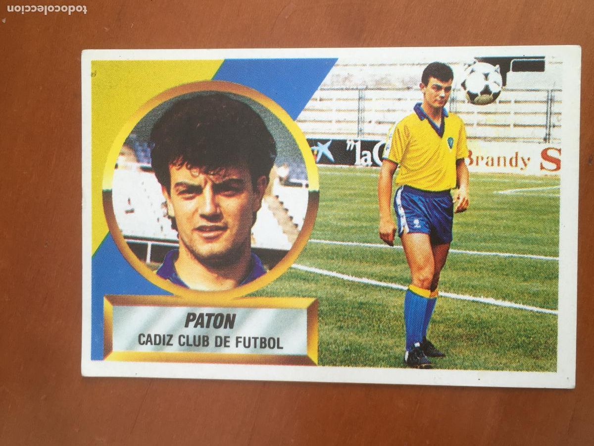 Cromos de f&uacute;tbol: paton cadiz fichaje 6 liga 88 89 1988 1989 ediciones este nunca pegado nuevo de sobre