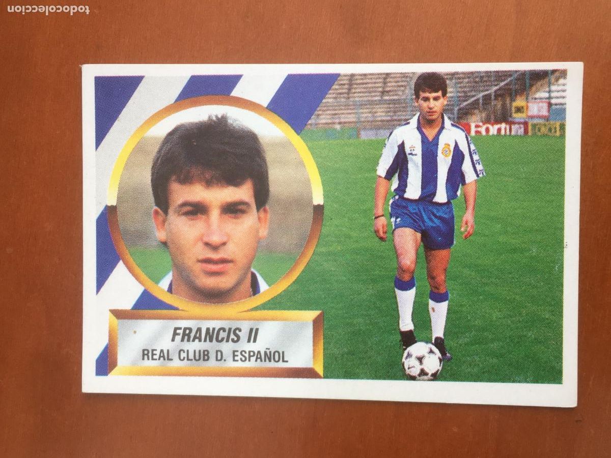 Cromos de f&uacute;tbol: francis II espa&ntilde;ol fichaje 9 liga 88 89 1988 1989 ediciones este nunca pegado nuevo de sobre
