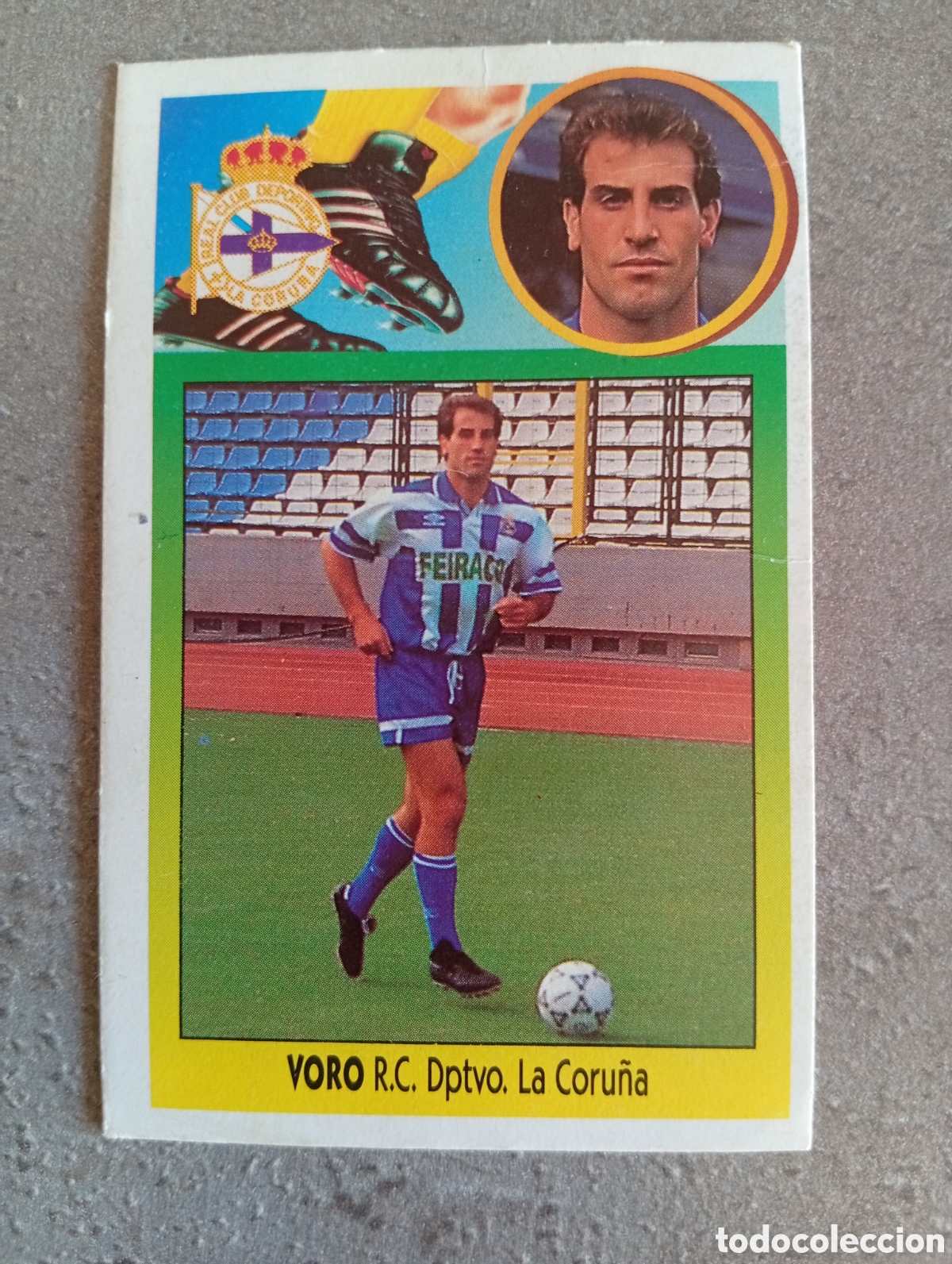 Cromos de f&uacute;tbol: FICHAJE 2 VORO DEPORTIVO CORU&Ntilde;A EDICIONES ESTE 1993 1994 DESPEGADO VER FOTOS