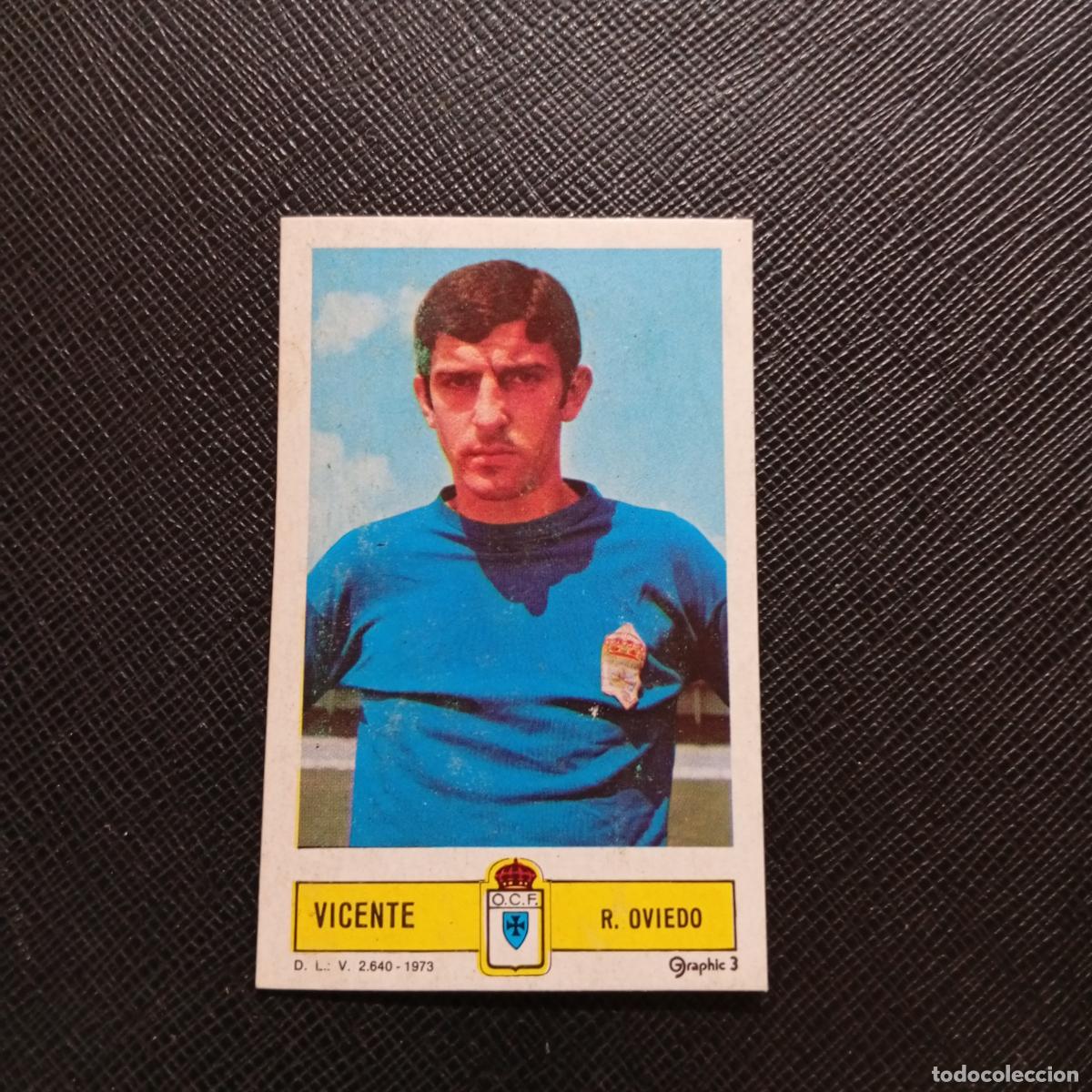 Cromos de f&uacute;tbol: VICENTE OVIEDO ESTE 1973 1974 CROMO FUTBOL LIGA 73 74 - DESPEGADO - A205 PG28