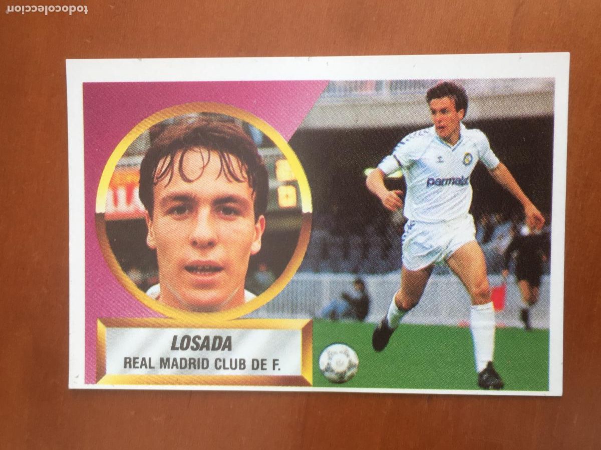 Cromos de f&uacute;tbol: losada real madrid fichaje 4 liga 88 89 1988 1989 ediciones este nunca pegado nuevo de sobre
