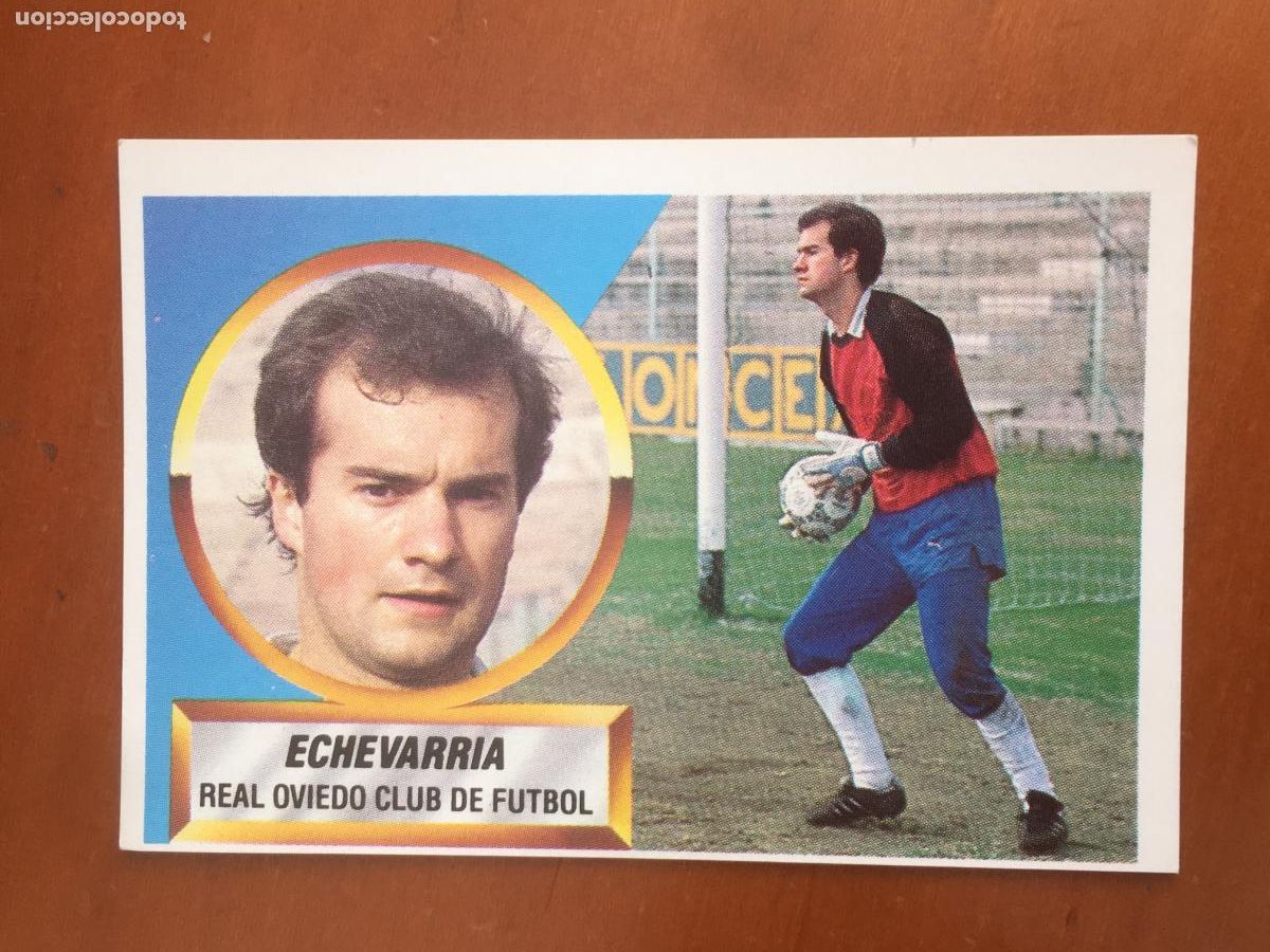 Cromos de f&uacute;tbol: echevarria oviedo fichaje 18 liga 88 89 1988 1989 ediciones este nunca pegado nuevo de sobre