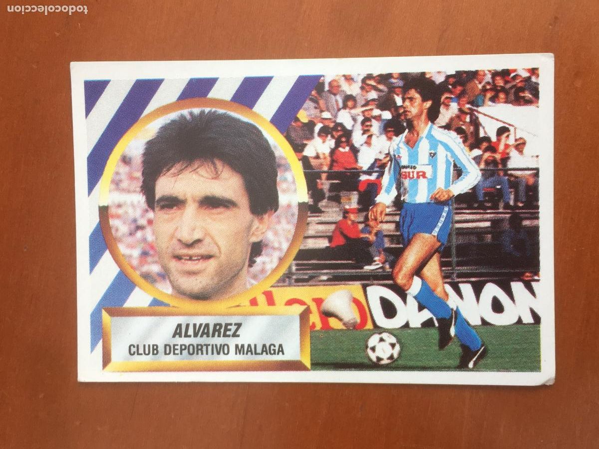 Cromos de f&uacute;tbol: alvarez malaga fichaje 24 liga 88 89 1988 1989 ediciones este nunca pegado nuevo de sobre