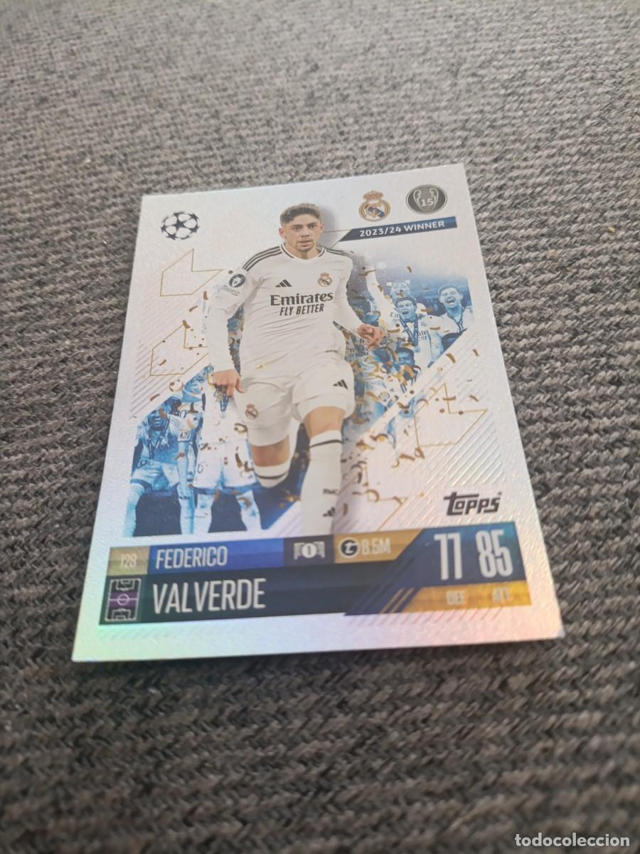 Cromos de f&uacute;tbol: Valverde Real Madrid champions league 24/25