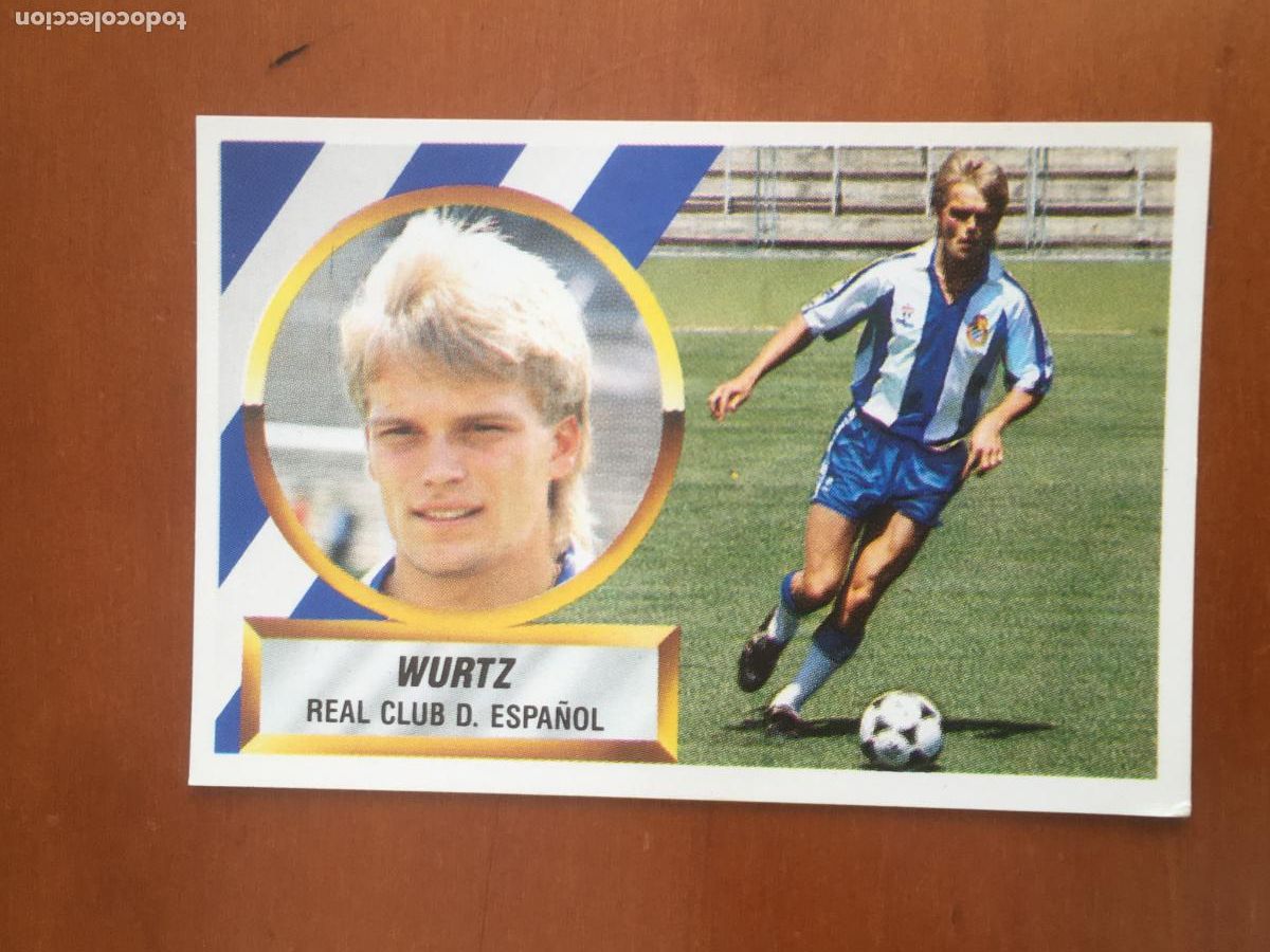 Cromos de f&uacute;tbol: wurtz espa&ntilde;ol fichaje 12 liga 88 89 1988 1989 ediciones este nunca pegado nuevo de sobre