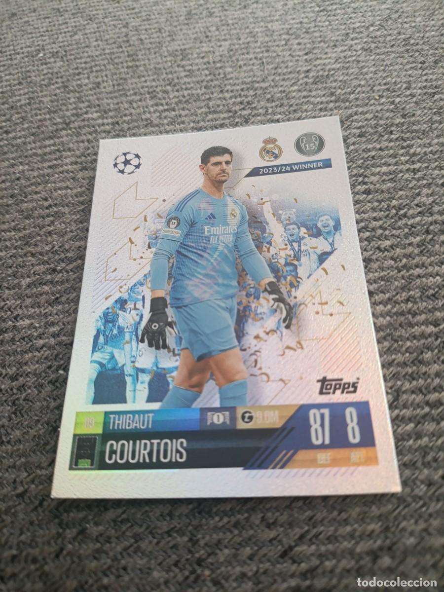 Cromos de f&uacute;tbol: Courtois Real Madrid champions league 24/25