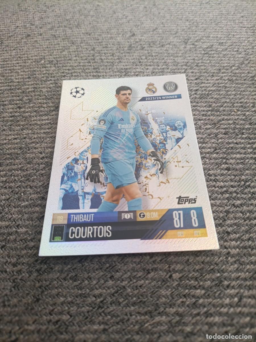 Cromos de f&uacute;tbol: Courtois Real Madrid champions league 24/25