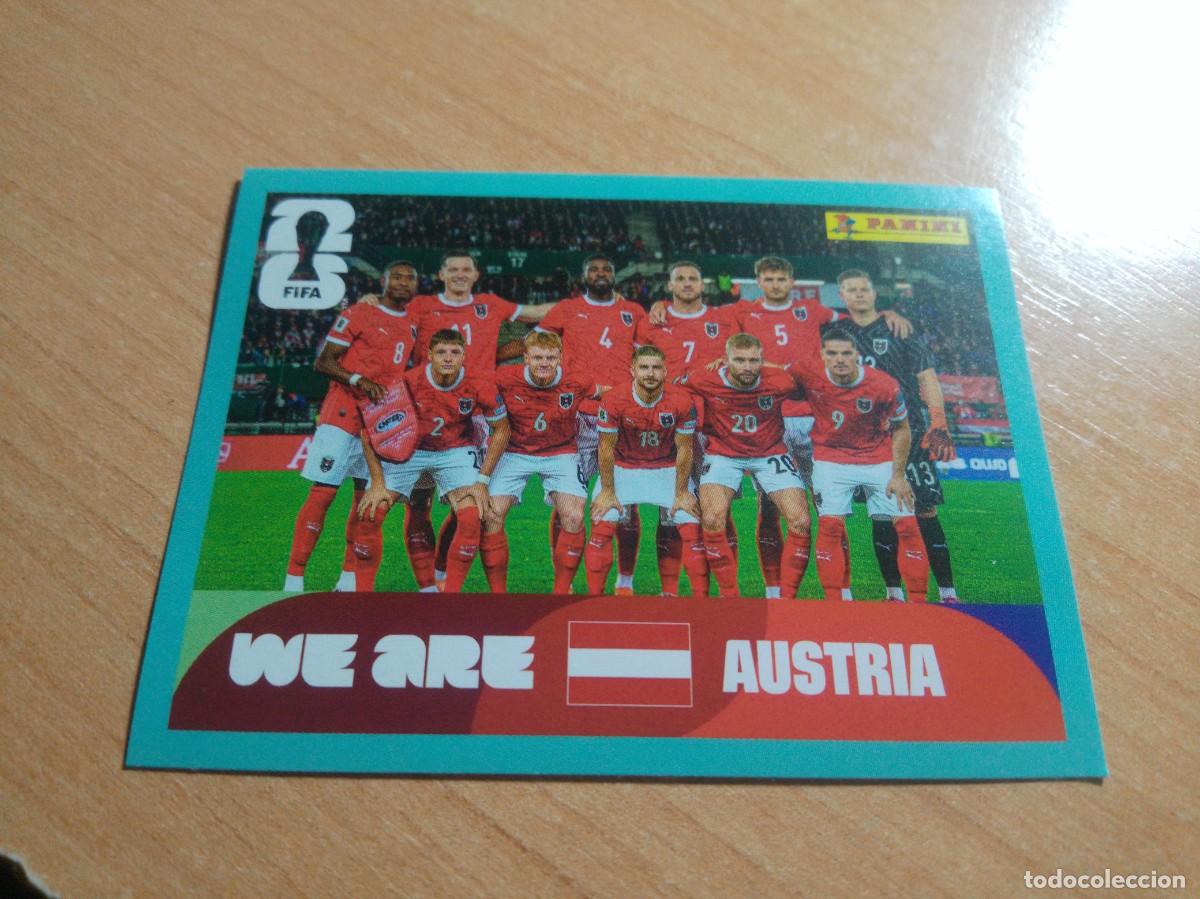 Cromos de f&uacute;tbol: AUT 13 PLANTILLA AUSTRIA MUNDIAL FIFA WORLD CUP 2026 26 PANINI STICKERS NUEVO
