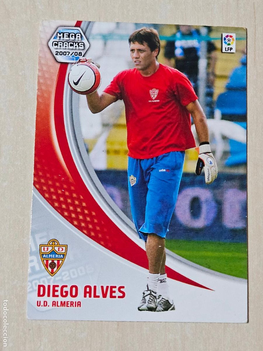 Cromos de f&uacute;tbol: CROMO N&ordm; 2 DIEGO ALVES - MEGACRACKS 2007 08 - NUEVA FICHA BIS