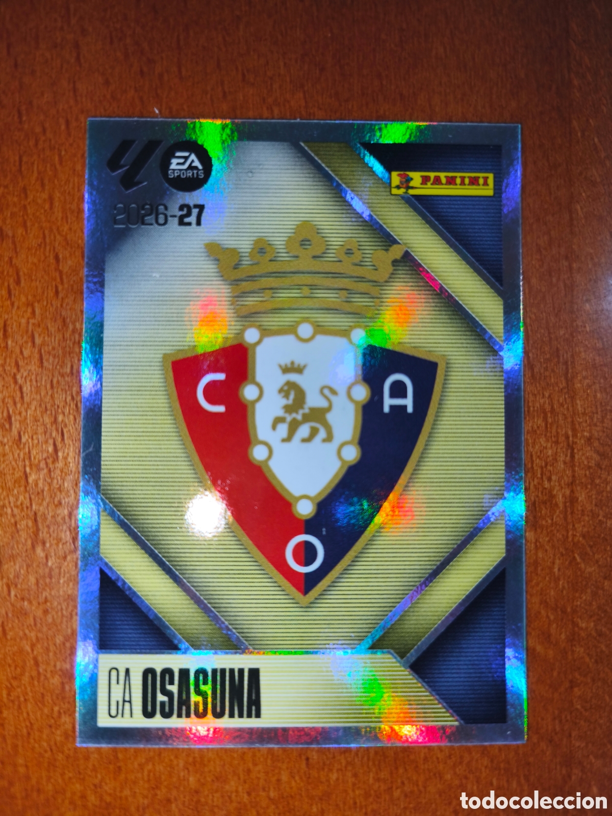 Cromos de f&uacute;tbol: Escudo CA Osasuna n&deg;1 liga este 26/27