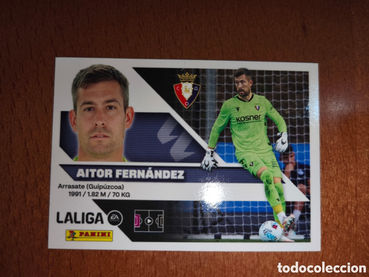 Cromos de f&uacute;tbol: Aitor Fern&aacute;ndez n&deg;4 liga este 26/27 Osasuna