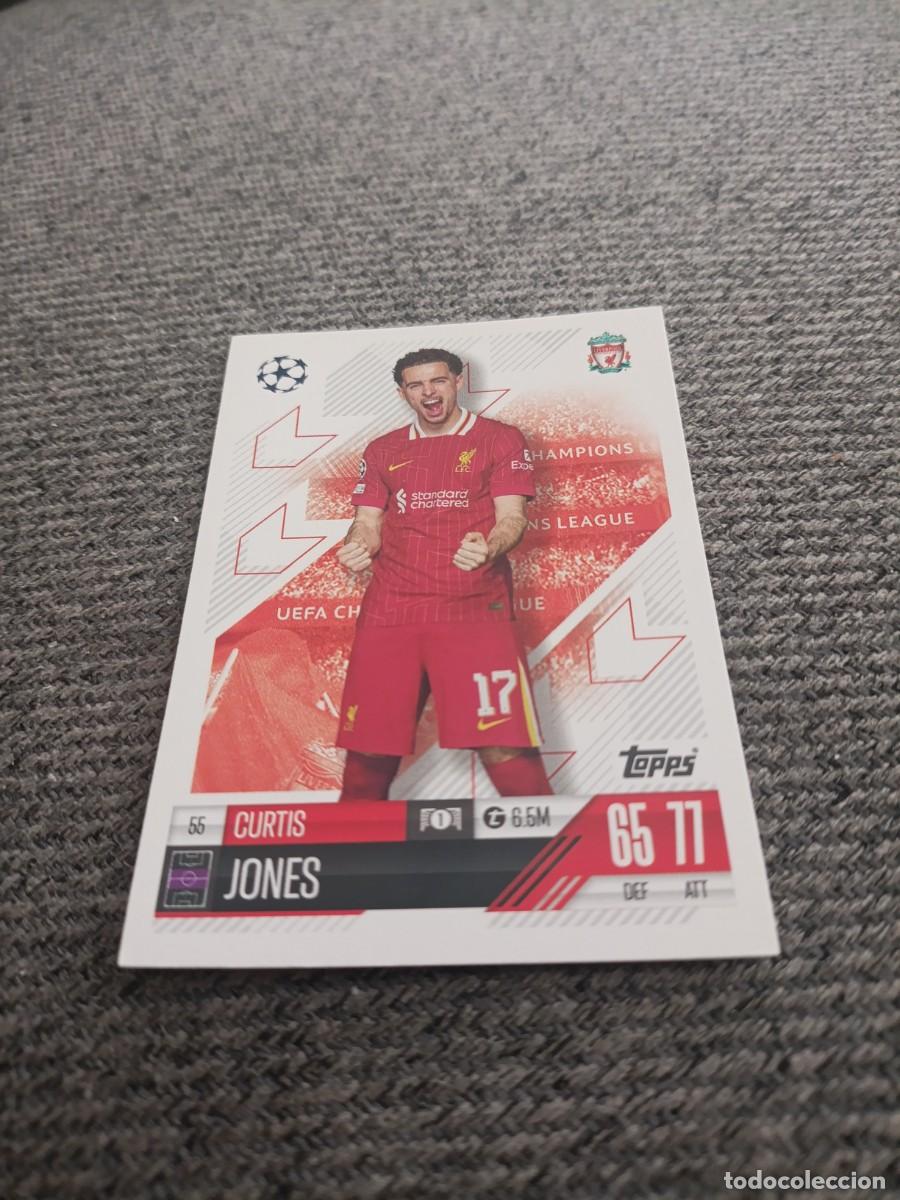 Cromos de f&uacute;tbol: Curtis Jones Liverpool champions league 24/25