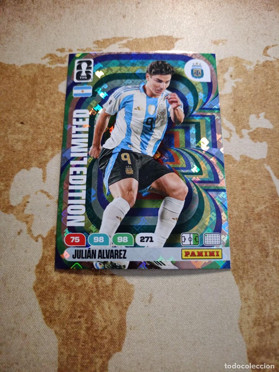 Cromos de f&uacute;tbol: Limited Edition JULIAN ALVAREZ Adrenalyn WORLD cup 2026