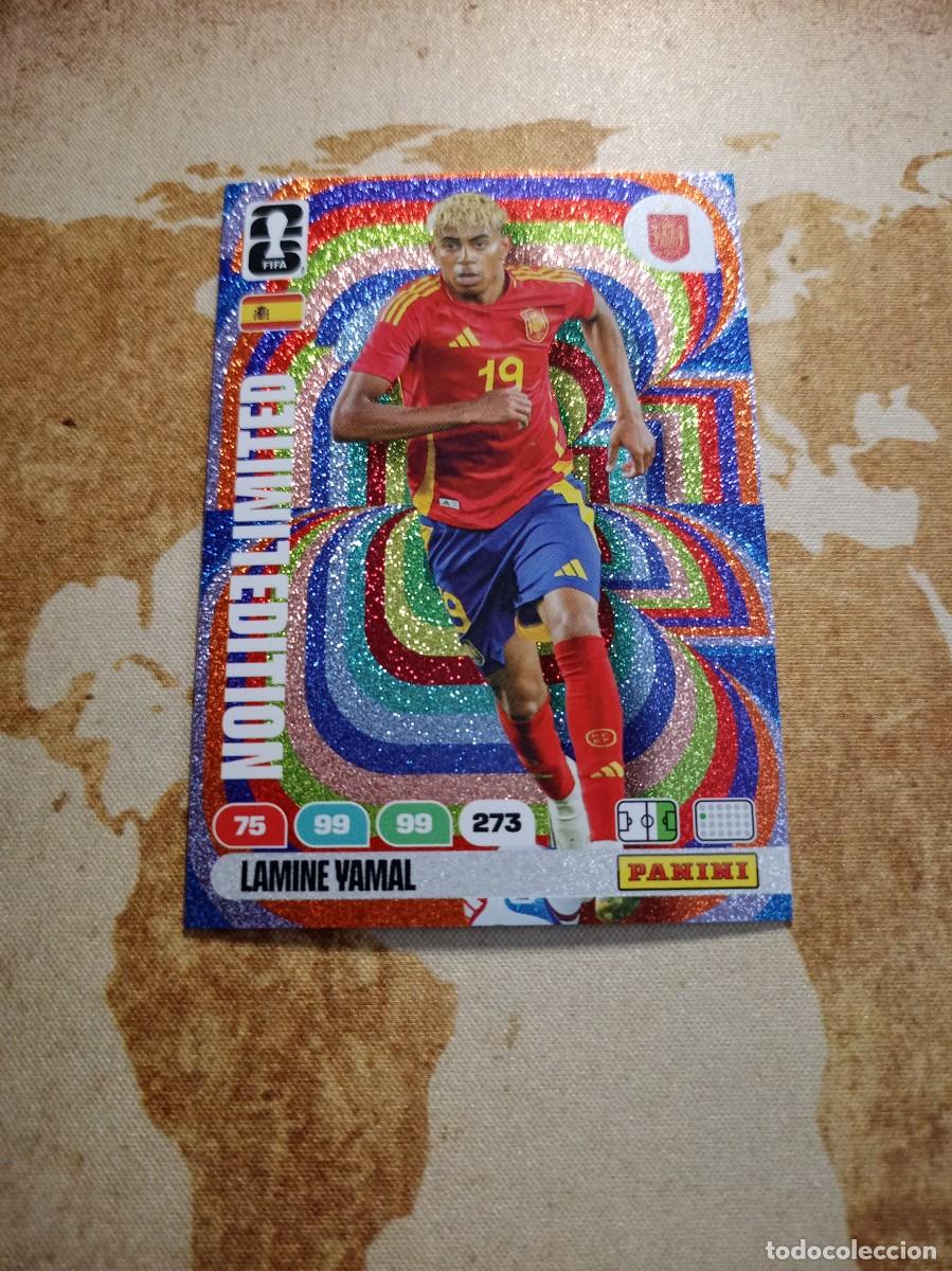 Cromos de f&uacute;tbol: Limited Edition LAMINE YAMAL Adrenalyn WORLD cup 2026