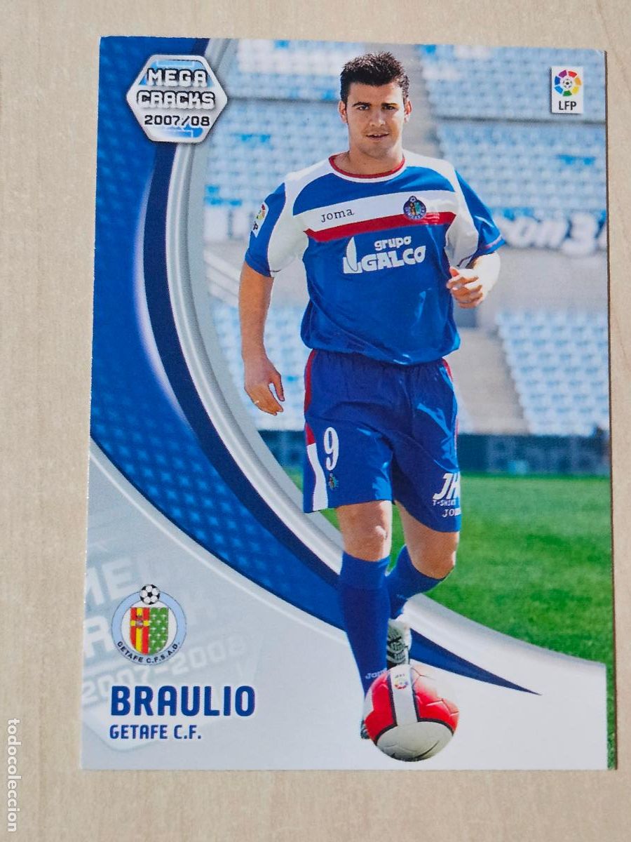 Cromos de f&uacute;tbol: CROMO N&ordm; 141 BRAULIO - MEGACRACKS 2007 08 - NUEVA FICHA BIS