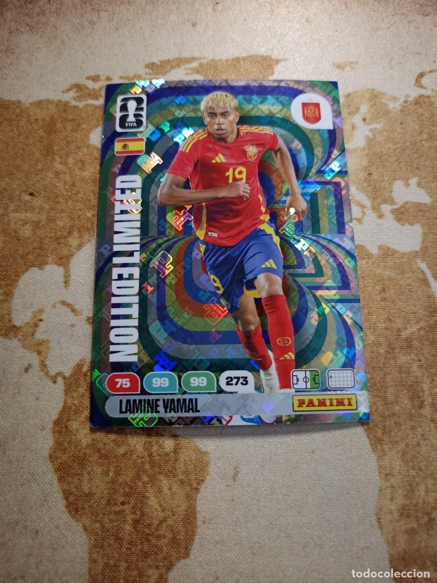 Cromos de f&uacute;tbol: Limited Edition LAMINE YAMAL Adrenalyn WORLD cup 2026